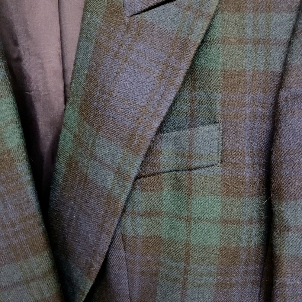 Gorgeous Tartan Plaid Blazer - vintage size 12 - Picture 8 of 14